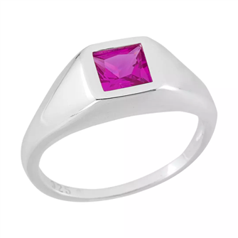 Anel dedinho pink