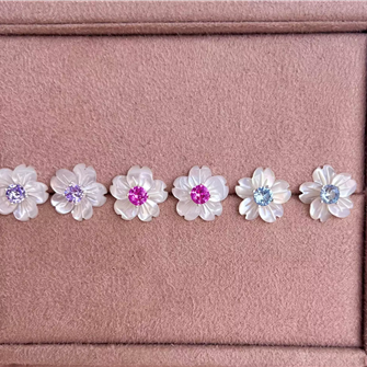 Brinco flor madreprola